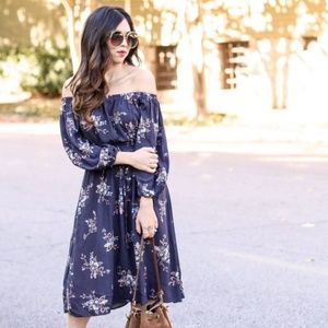 Loft Marigold Off The Shoulder Dress